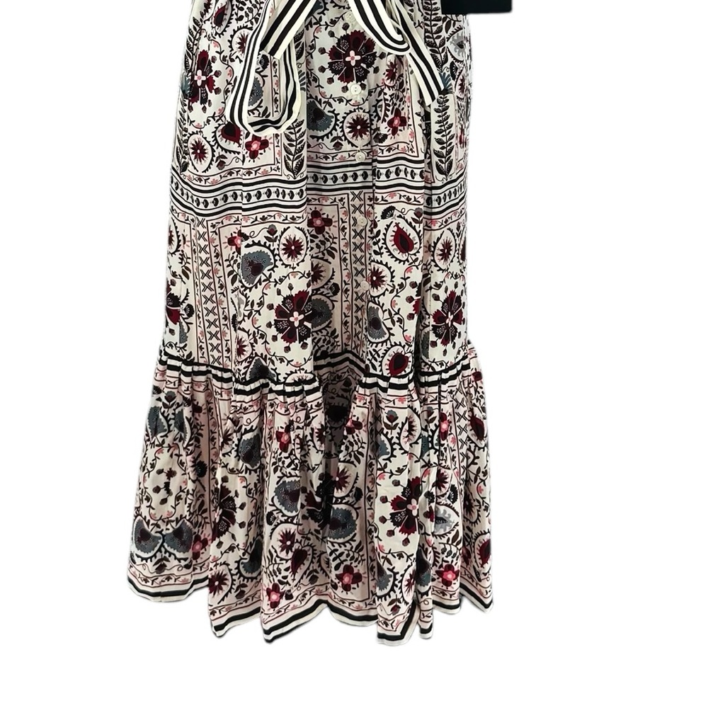 Tuckernuck NEW Patchwork Floral Lewis Belted Classic Midi Dress Size S - Picture 7 of 12